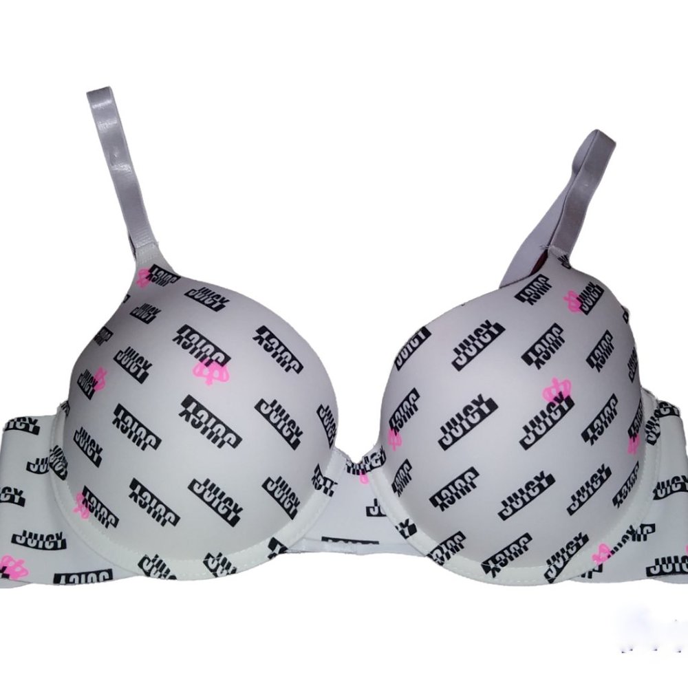 Juicy Couture Bra Color White, Size 34C